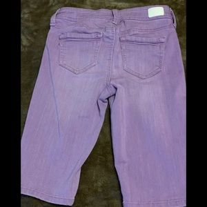 Lavender Denim Shorts